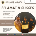 The Best Trainee dari Housekeeping Departemen di The Ritz Carlton Jakarta Mega Kuningan.